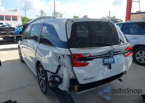 2021 Honda Odyssey Touring from USA, damaged, VIN 5FNRL6H80MB003323